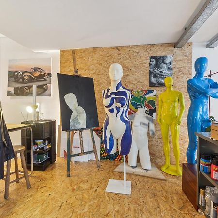 Cosy Art Studio Near Station With Bikes And Garden Гент Экстерьер фото
